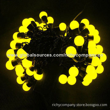 Christmas lights, 10m, 100 round LEDs